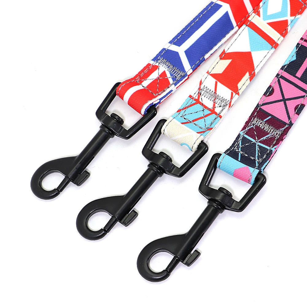 150cm Nylon Pet Leash Colorful Print Walking Training - PeticaDeals