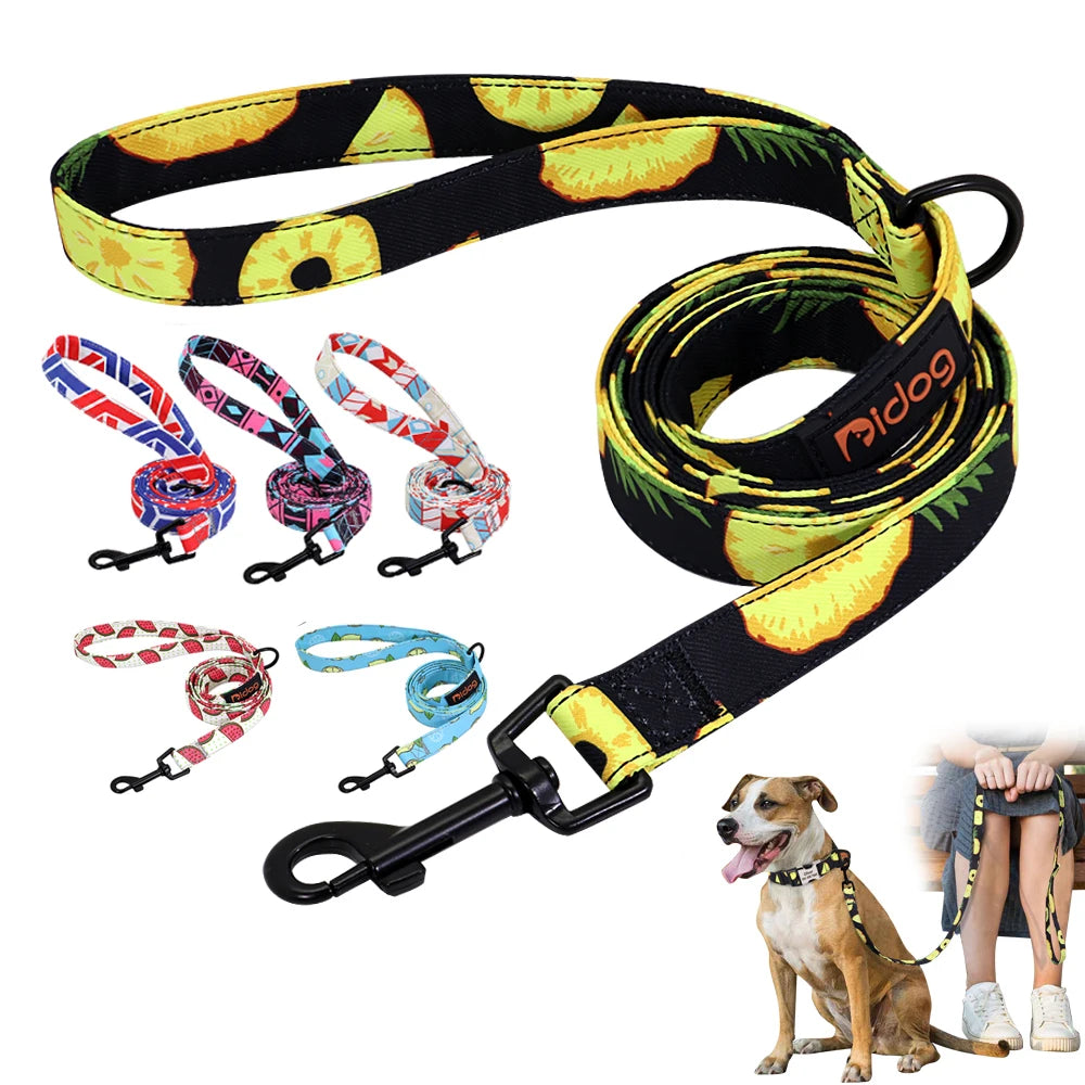 150cm Nylon Pet Leash Colorful Print Walking Training - PeticaDeals