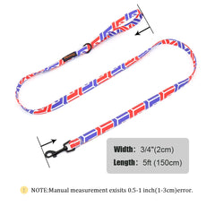150cm Nylon Pet Leash Colorful Print Walking Training - PeticaDeals