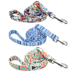 150cm Nylon Pet Leash Colorful Print Walking Training - PeticaDeals