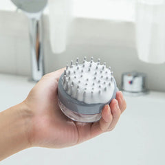 1Pc Pet Bath Brush Soft Silicone with Shampoo Dispenser Gentle Massage - PeticaDeals