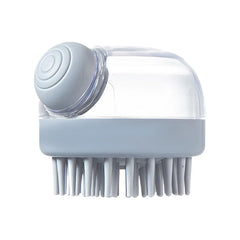 1Pc Pet Bath Brush Soft Silicone with Shampoo Dispenser Gentle Massage - PeticaDeals