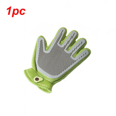 1pc Dogs Grooming Glove Silicone Fabric Cats Brush Comb Shedding Hair Gloves - PeticaDeals