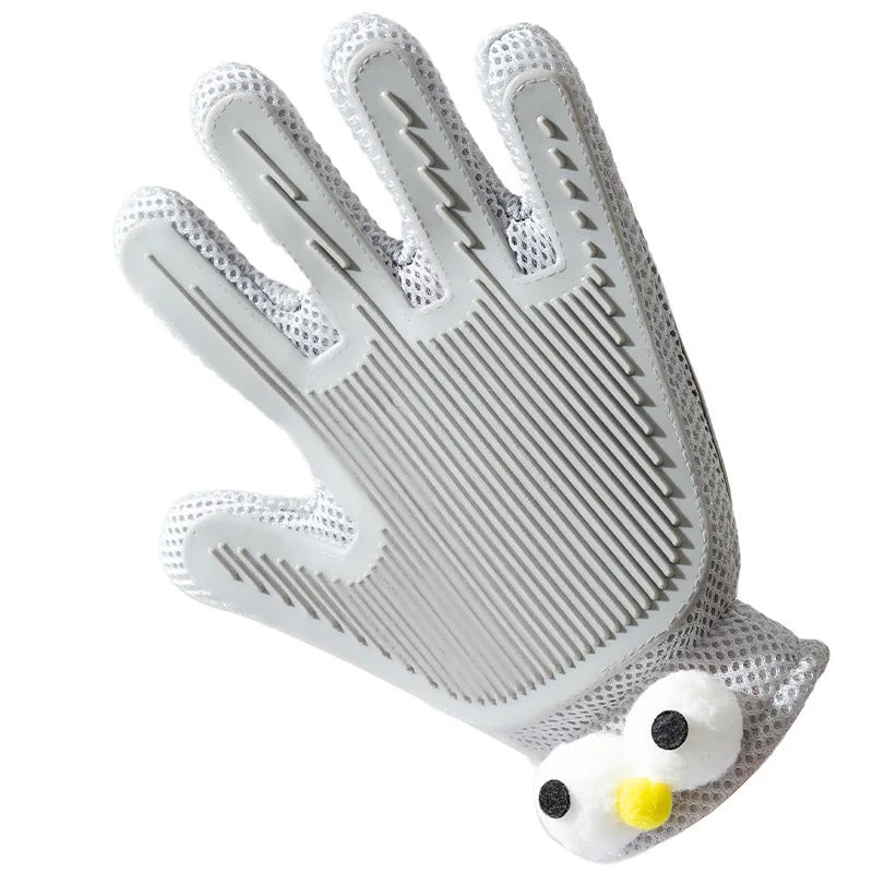 1pc Dogs Grooming Glove Silicone Fabric Cats Brush Comb Shedding Hair Gloves - PeticaDeals