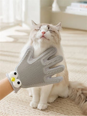 1pc Dogs Grooming Glove Silicone Fabric Cats Brush Comb Shedding Hair Gloves - PeticaDeals
