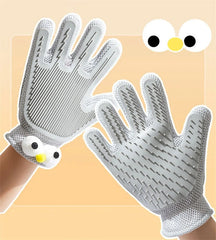 1pc Dogs Grooming Glove Silicone Fabric Cats Brush Comb Shedding Hair Gloves - PeticaDeals