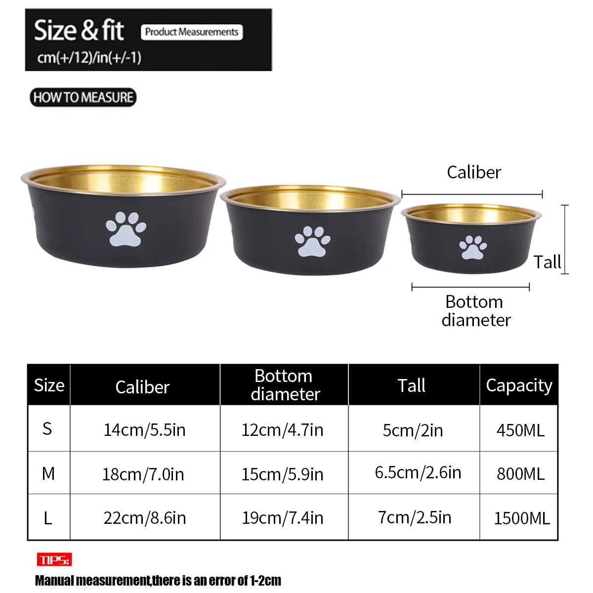 1pcs stainless steel dog bowl - PeticaDeals