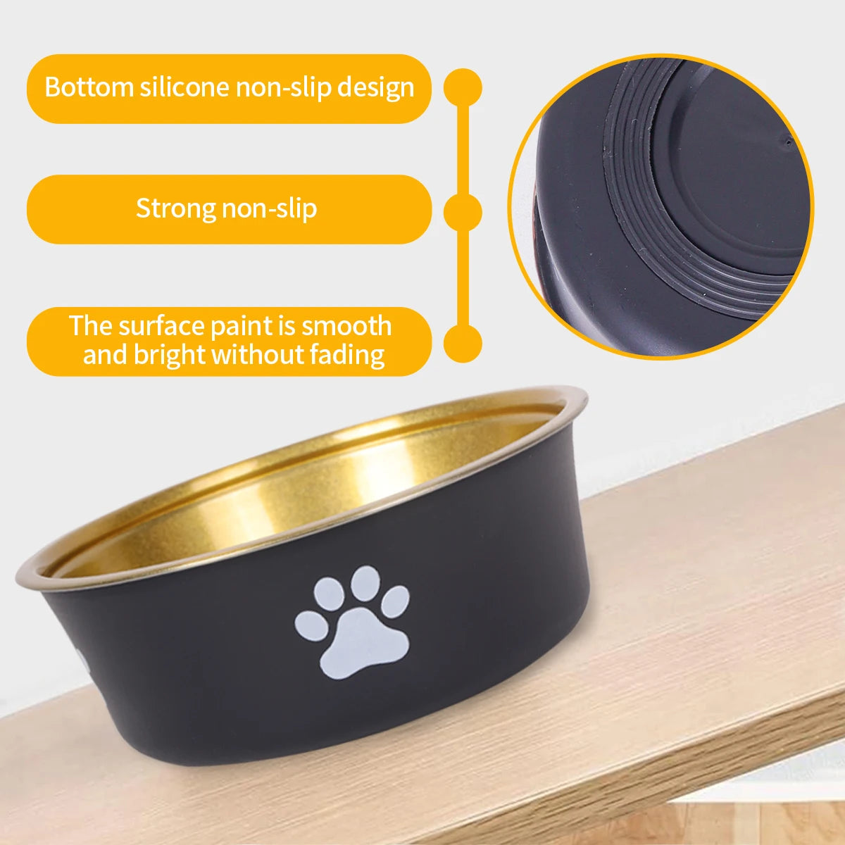 1pcs stainless steel dog bowl - PeticaDeals