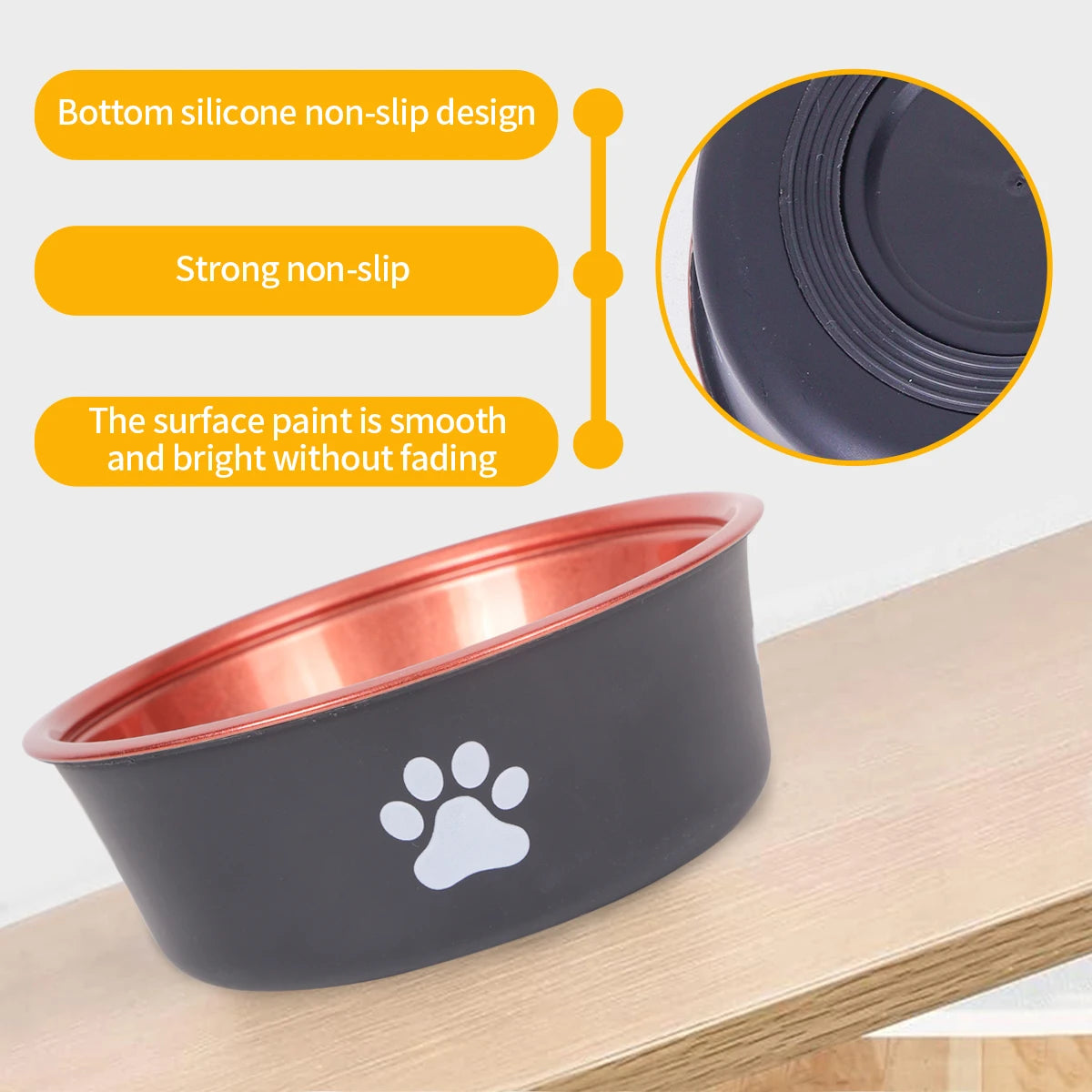 1pcs stainless steel dog bowl - PeticaDeals