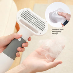 2-in-1 Pet Grooming Dryer Portable three-speed wind speed with Slicker Brush - PeticaDeals