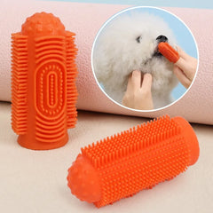 2pc Pet Teeth Cleaning Soft Hair Tooth Brush Silicone Pet Toothbrush - PeticaDeals