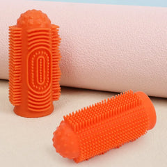 2pc Pet Teeth Cleaning Soft Hair Tooth Brush Silicone Pet Toothbrush - PeticaDeals