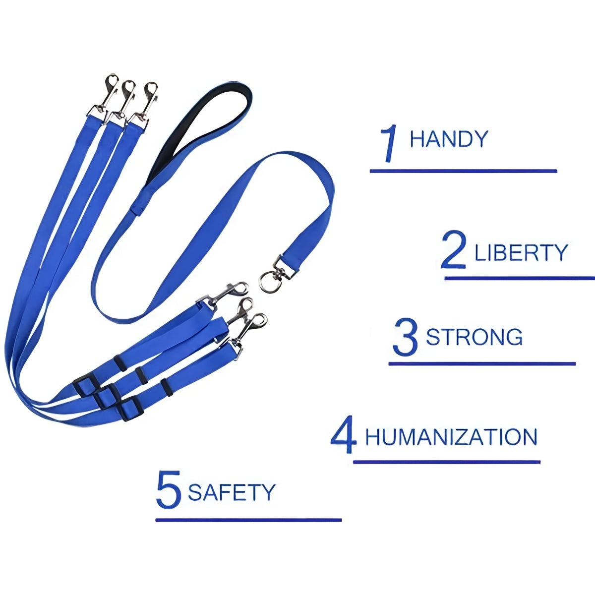 3 Way Dog Leash Adjustable Car Seat Belt For Outdoor Walking - PeticaDeals
