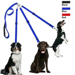 3 Way Dog Leash Adjustable Car Seat Belt For Outdoor Walking - PeticaDeals
