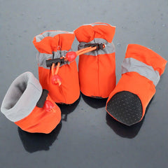 4pcs/set Dog Winter Warm Anti-skid Rain Shoes - PeticaDeals