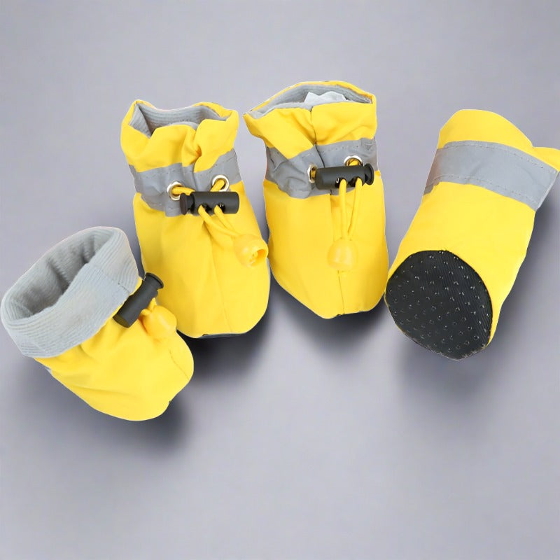 4pcs/set Dog Winter Warm Anti-skid Rain Shoes - PeticaDeals