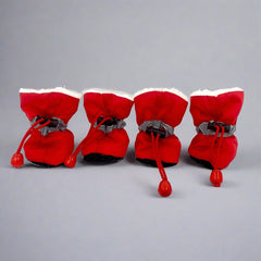 4pcs/set Dog Winter Warm Anti-skid Rain Shoes - PeticaDeals