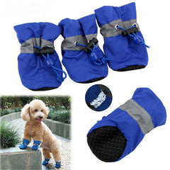 4pcs/set Dog Winter Warm Anti-skid Rain Shoes - PeticaDeals