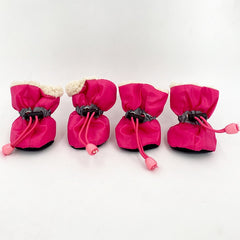 4pcs/set Dog Winter Warm Anti-skid Rain Shoes - PeticaDeals
