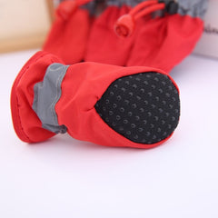 4pcs/set Dog Winter Warm Anti-skid Rain Shoes - PeticaDeals