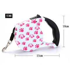 5M Colorful Retractable Dog Leash Great For Walking a Dog - PeticaDeals