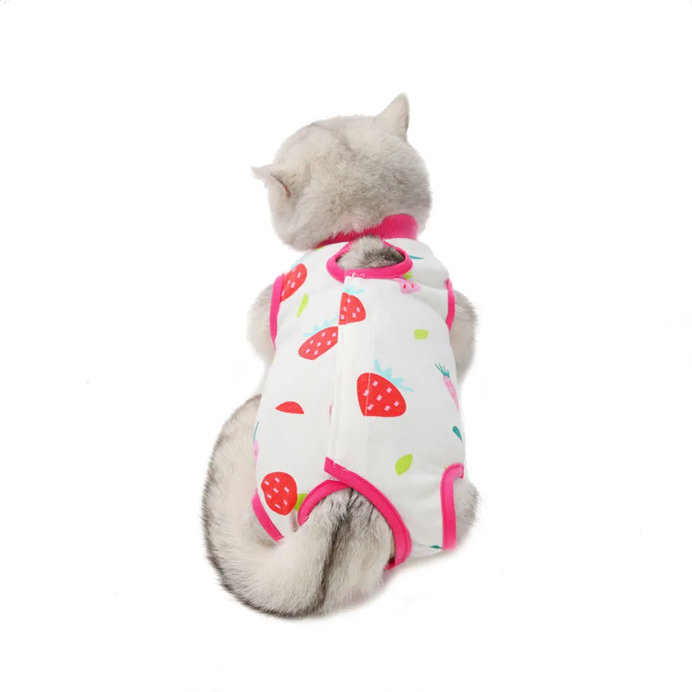 Abdominal Skin Anti-Licking Pajamas Pet Clothing - PeticaDeals