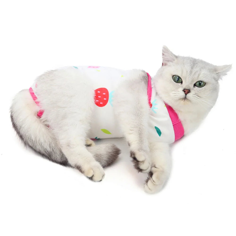 Abdominal Skin Anti-Licking Pajamas Pet Clothing - PeticaDeals