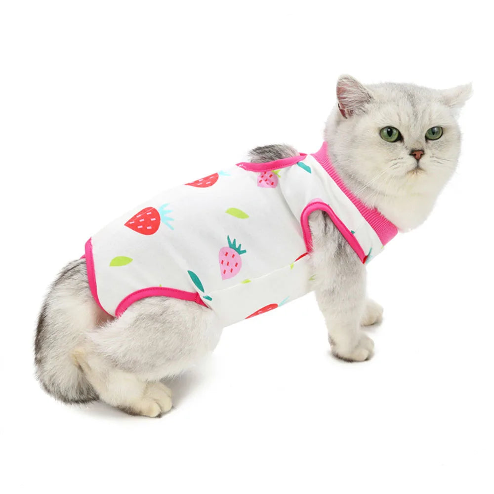 Abdominal Skin Anti-Licking Pajamas Pet Clothing - PeticaDeals