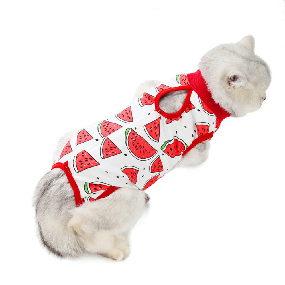 Abdominal Skin Anti-Licking Pajamas Pet Clothing - PeticaDeals