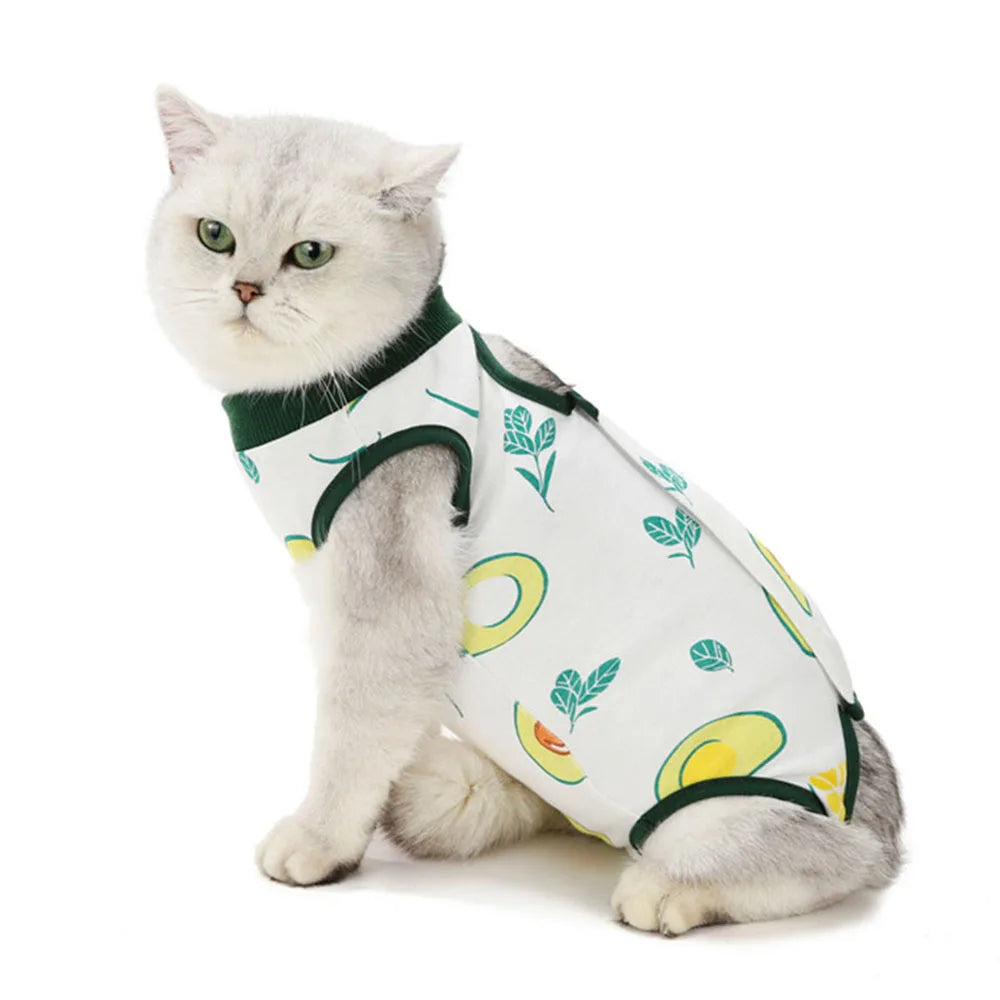 Abdominal Skin Anti-Licking Pajamas Pet Clothing - PeticaDeals