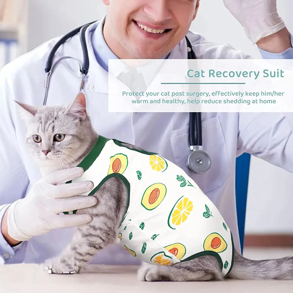 Abdominal Skin Anti-Licking Pajamas Pet Clothing - PeticaDeals