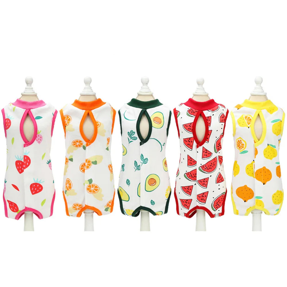Abdominal Skin Anti-Licking Pajamas Pet Clothing - PeticaDeals