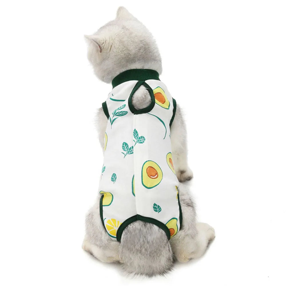 Abdominal Skin Anti-Licking Pajamas Pet Clothing - PeticaDeals