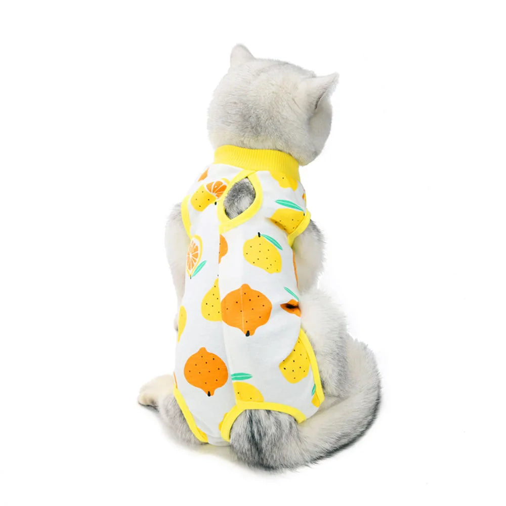 Abdominal Skin Anti-Licking Pajamas Pet Clothing - PeticaDeals