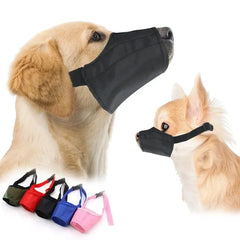 Adjustable Breathable Dog Mouth Muzzle Anti-Bite Pet - PeticaDeals