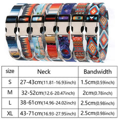 Adjustable Nylon Dog Forest Pattern Collar - PeticaDeals