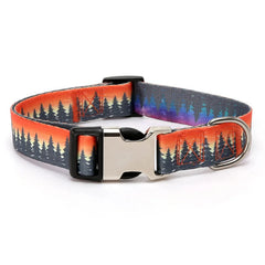 Adjustable Nylon Dog Forest Pattern Collar - PeticaDeals