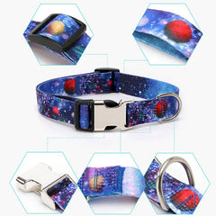 Adjustable Nylon Dog Forest Pattern Collar - PeticaDeals