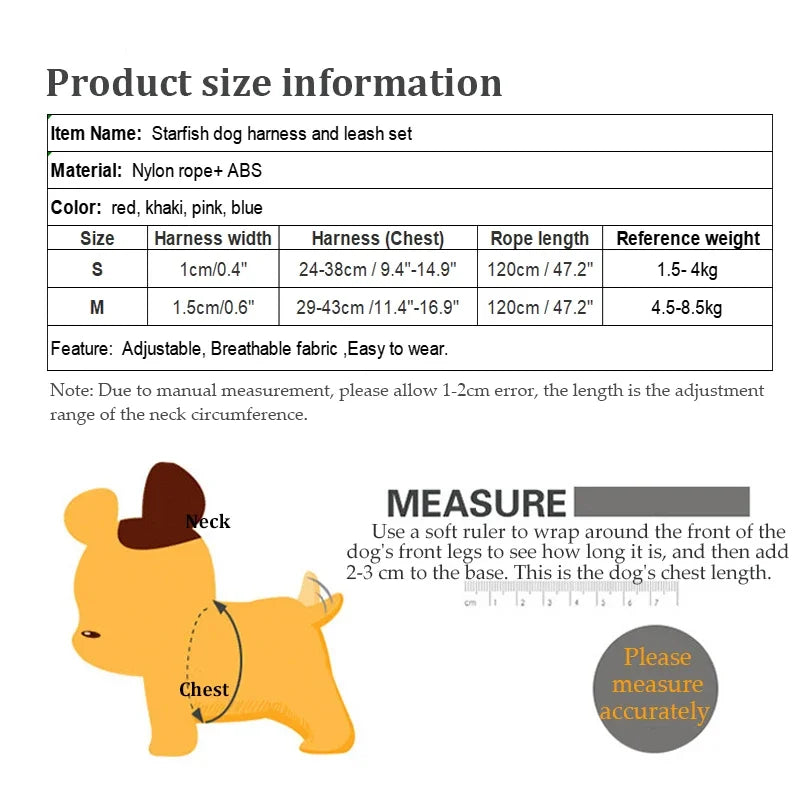 Adjustable Pet Harness for Small Dogs Cats - PeticaDeals