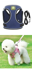 Adjustable Reflective Harness with Leash for Cats & Small Medium Dogs - PeticaDeals