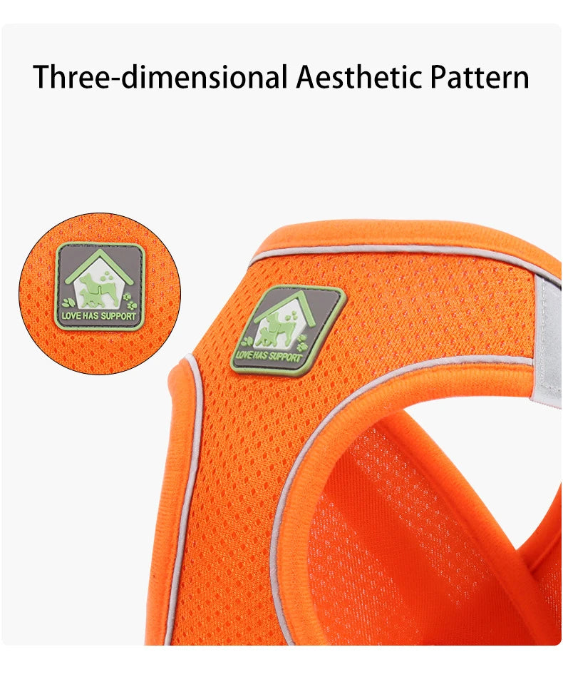 Adjustable Reflective Harness with Leash for Cats & Small Medium Dogs - PeticaDeals
