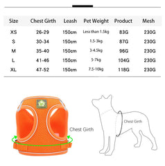 Adjustable Reflective Harness with Leash for Cats & Small Medium Dogs - PeticaDeals