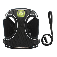 Adjustable Reflective Harness with Leash for Cats & Small Medium Dogs - PeticaDeals
