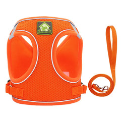 Adjustable Reflective Harness with Leash for Cats & Small Medium Dogs - PeticaDeals