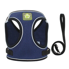 Adjustable Reflective Harness with Leash for Cats & Small Medium Dogs - PeticaDeals