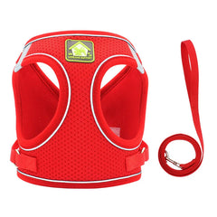 Adjustable Reflective Harness with Leash for Cats & Small Medium Dogs - PeticaDeals