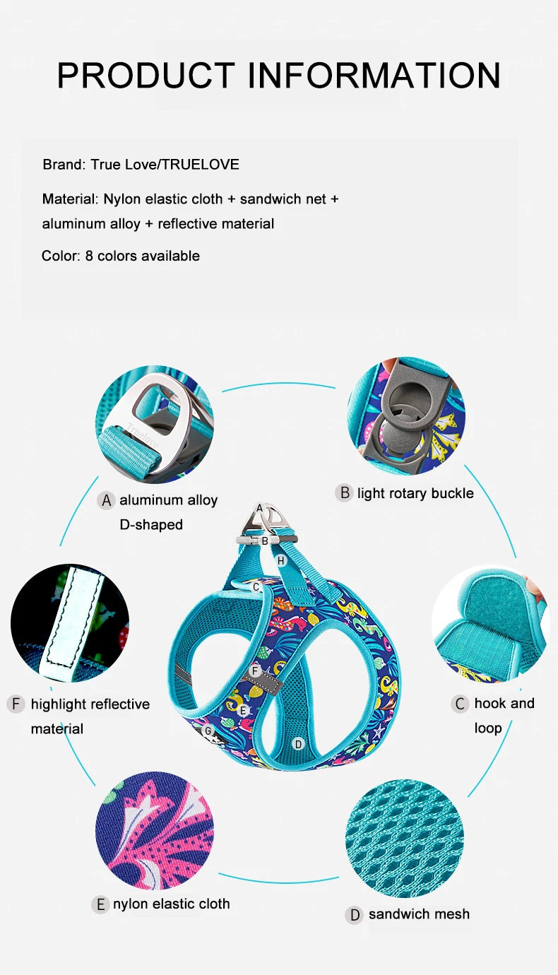 Adjustable Reflective Vest Cats & Small and Medium Dog - PeticaDeals