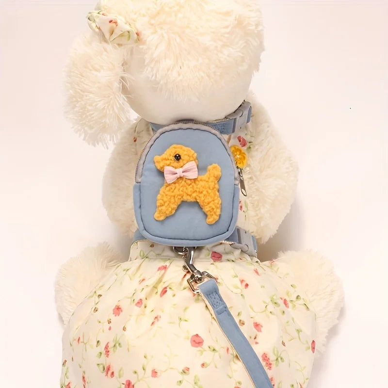 Adjustable Soft Pet Vest with Backpack - PeticaDeals