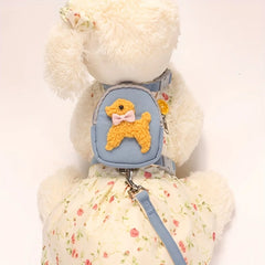Adjustable Soft Pet Vest with Backpack - PeticaDeals