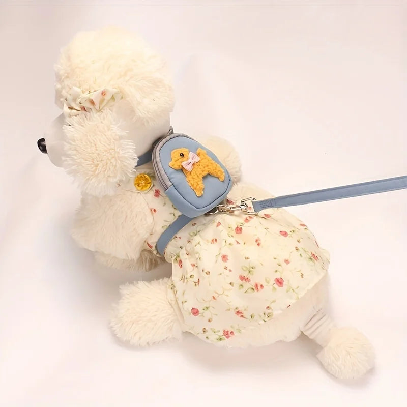 Adjustable Soft Pet Vest with Backpack - PeticaDeals
